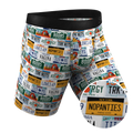 The DMV Catastrophe | License Plates Ball Hammock® Boxer - Long Leg - Shinesty