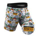The DMV Catastrophe | License Plates Ball Hammock® Boxer - Long Leg - Shinesty
