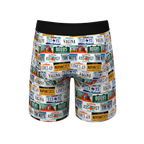 The DMV Catastrophe | License Plates Ball Hammock® Boxer - Long Leg - Shinesty