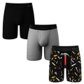 The Dad's Essentials Pack | Long Leg Ball Hammock® Pouch Underwear With Fly 3 Pack - Shinesty