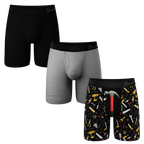The Dad's Essentials Pack | Long Leg Ball Hammock® Pouch Underwear With Fly 3 Pack - Shinesty