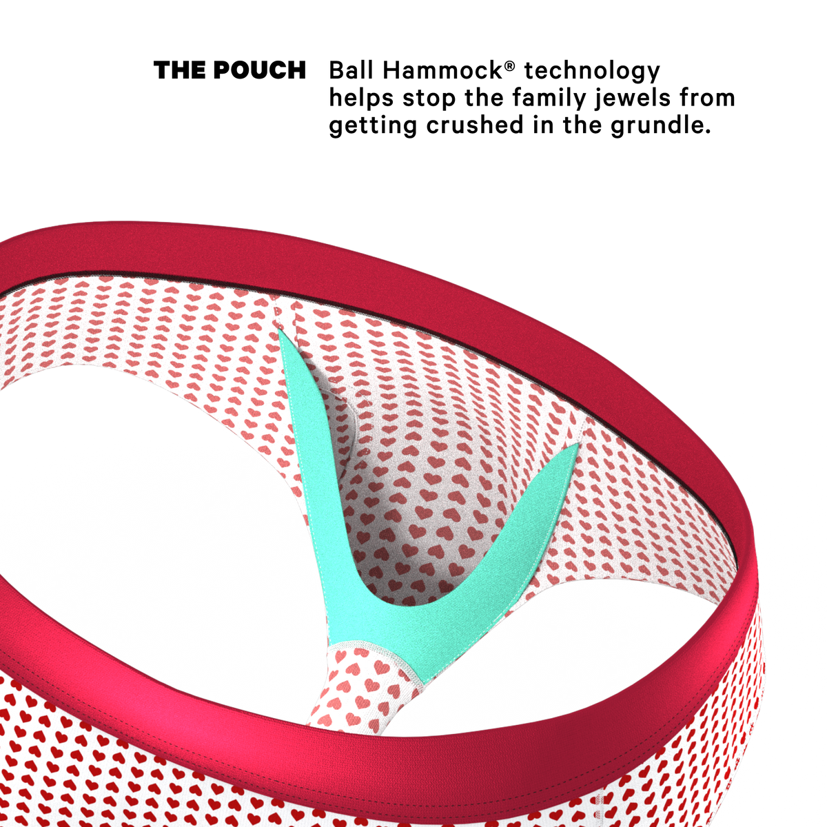The Date Night | Valentine's Day Bow Ball Hammock® Pouch Underwear Briefs - Shinesty