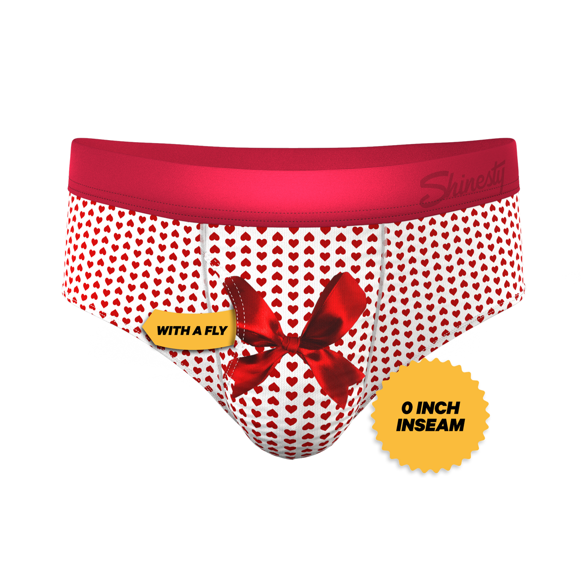 The Date Night | Valentine's Day Bow Ball Hammock® Pouch Underwear Briefs - Shinesty