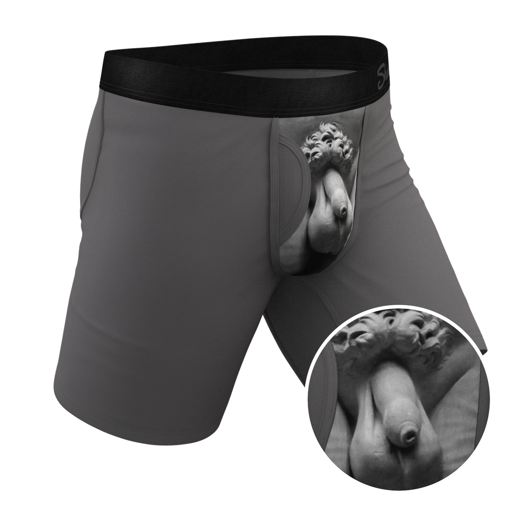 The David's Goliath | Marble Statue Ball Hammock® Boxer - Long Leg - Shinesty