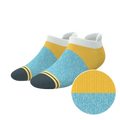 The Daybreak | Mustard and Blue Heel Hammock™ Ankle Socks - Shinesty