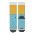 The Daybreak | Mustard and Blue Heel Hammock™ Crew Socks - Shinesty