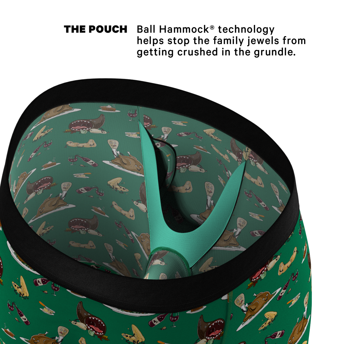 The Debauch Banquet | Thanksgiving Ball Hammock® Boxer - Long Leg - Shinesty