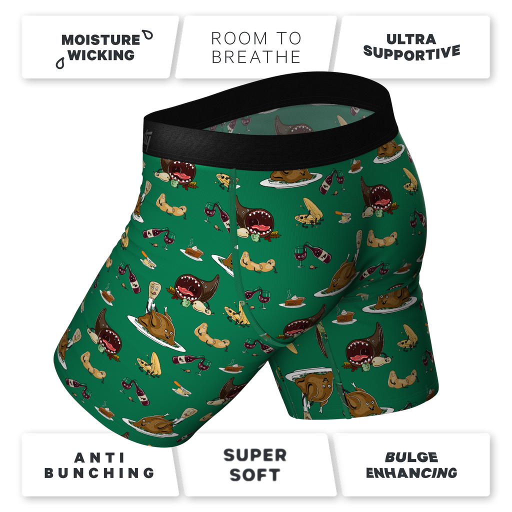 The Debauch Banquet | Thanksgiving Ball Hammock® Boxer - Long Leg - Shinesty