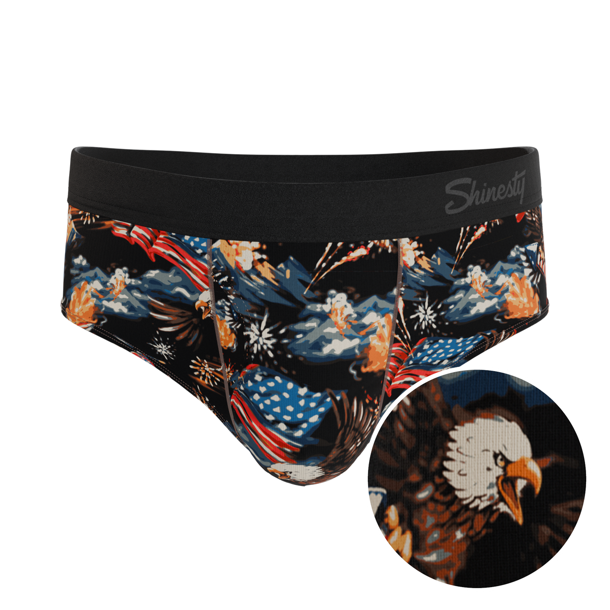 The Declaration | Americana Eagles Ball Hammock® Pouch Underwear Briefs - Shinesty
