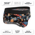 The Declaration | Americana Eagles Ball Hammock® Pouch Underwear Briefs - Shinesty