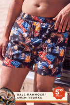 The Declaration | Americana Eagles Ball Hammock® Pouch 5" Swim Trunks - Shinesty