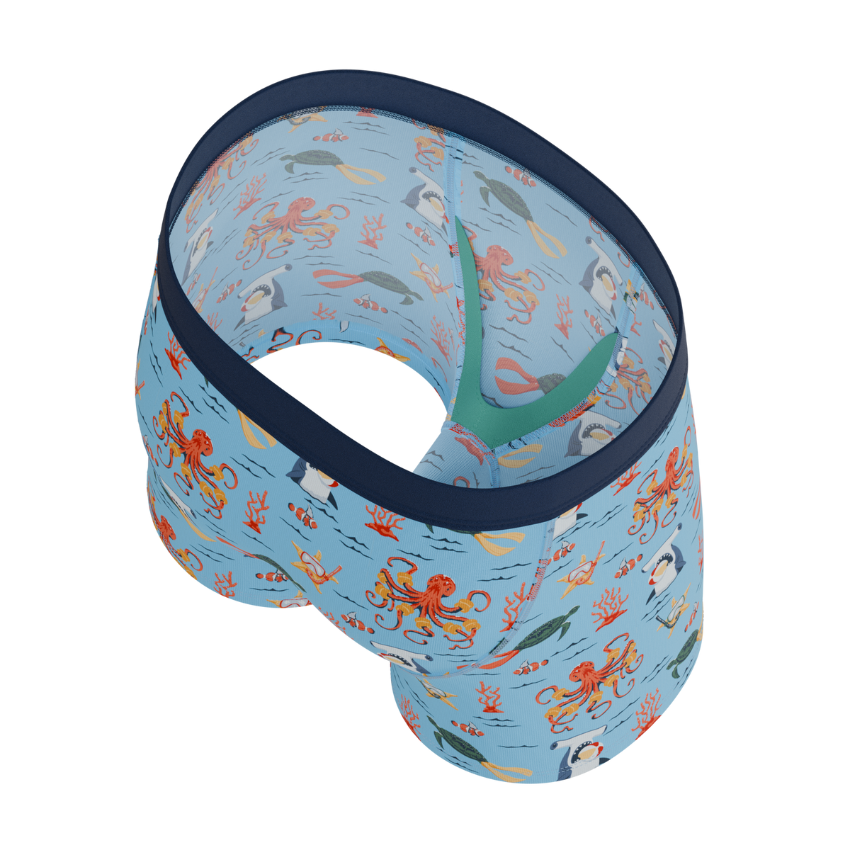 The Deep End | Sea Creatures Youth Boxer Briefs - Shinesty