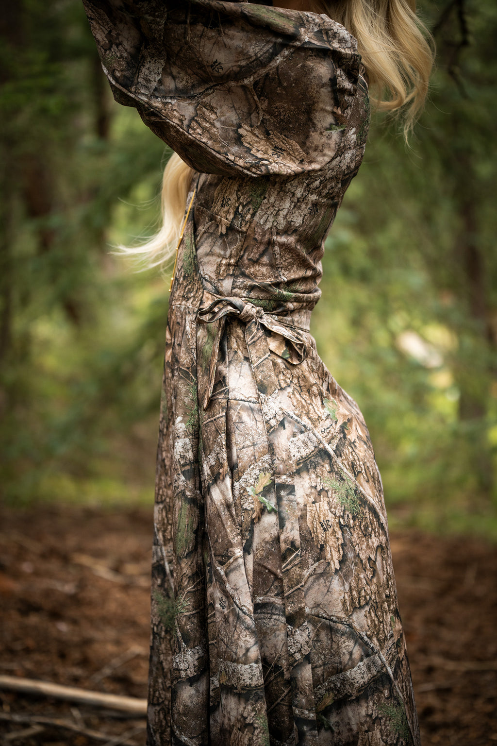 The Deerly Departed | RealTree x Shinesty Camouflage Long Sleeve Dress - Shinesty