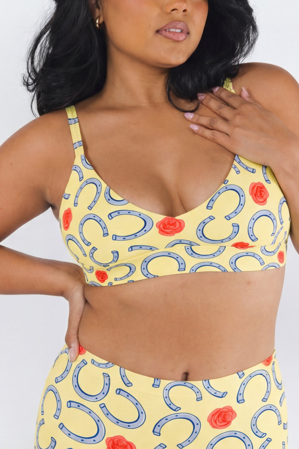 The Derby Delight | Horseshoe Boob Hammock™ Plunge Bralette - Shinesty