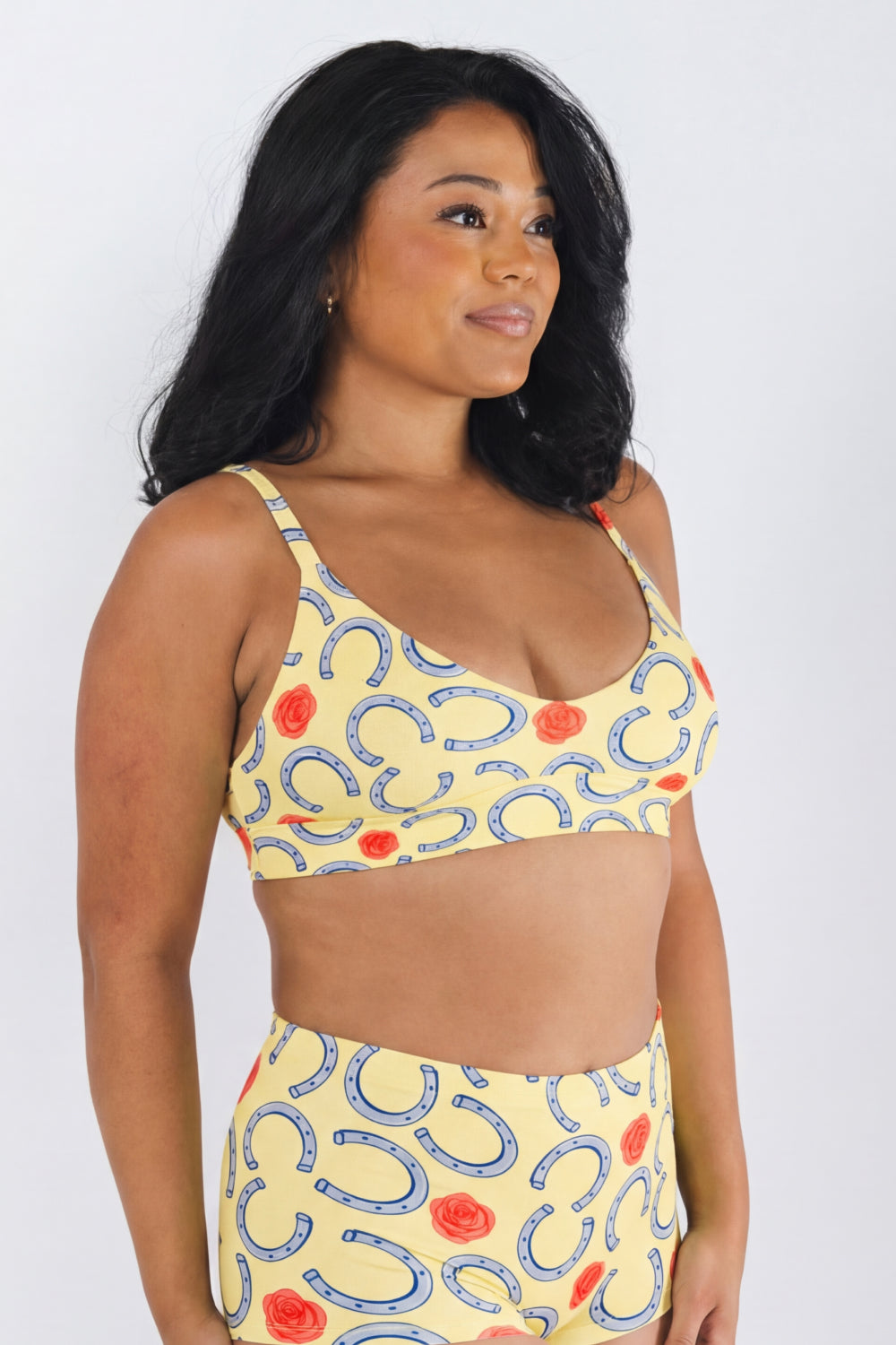 The Derby Delight | Horseshoe Boob Hammock™ Plunge Bralette - Shinesty