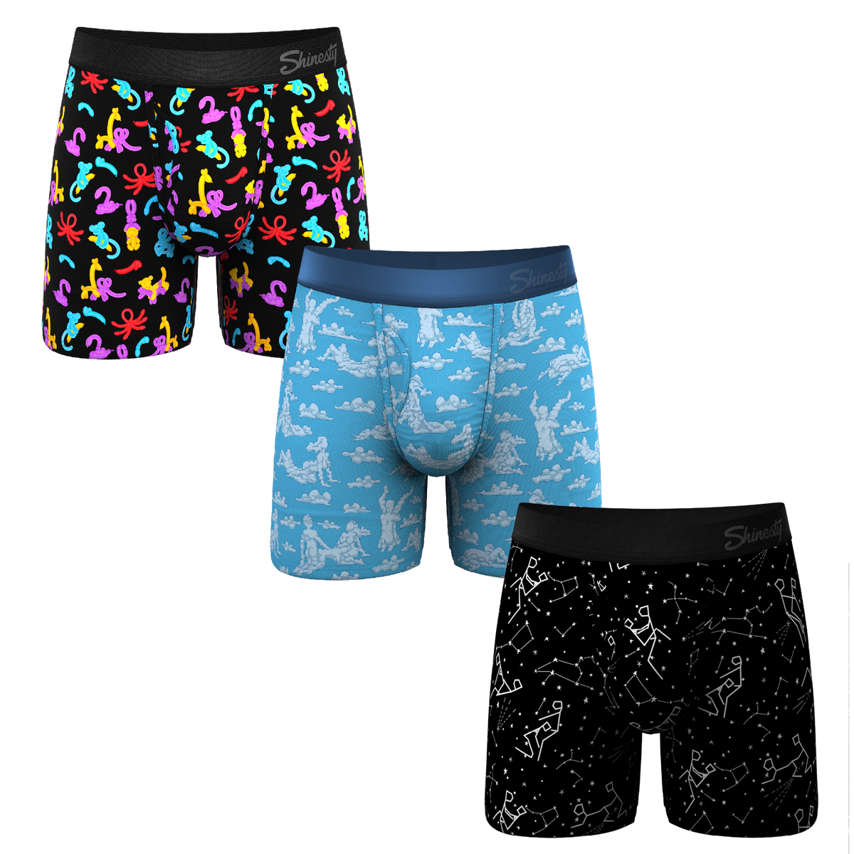 The Deviant | Ball Hammock® Pouch Underwear with Fly 3 Pack - Shinesty