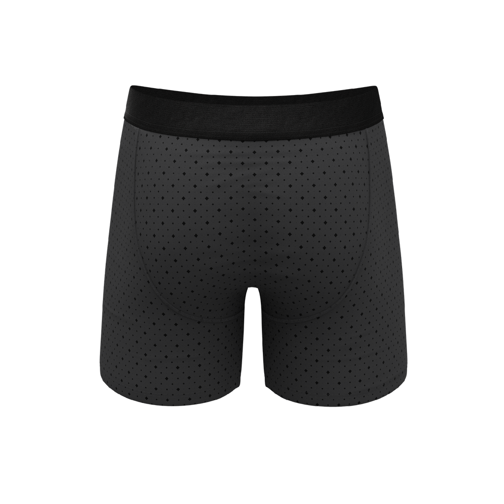 The Diamond Dog | Micro Diamonds Ball Hammock® Pouch Underwear With Fly - Shinesty
