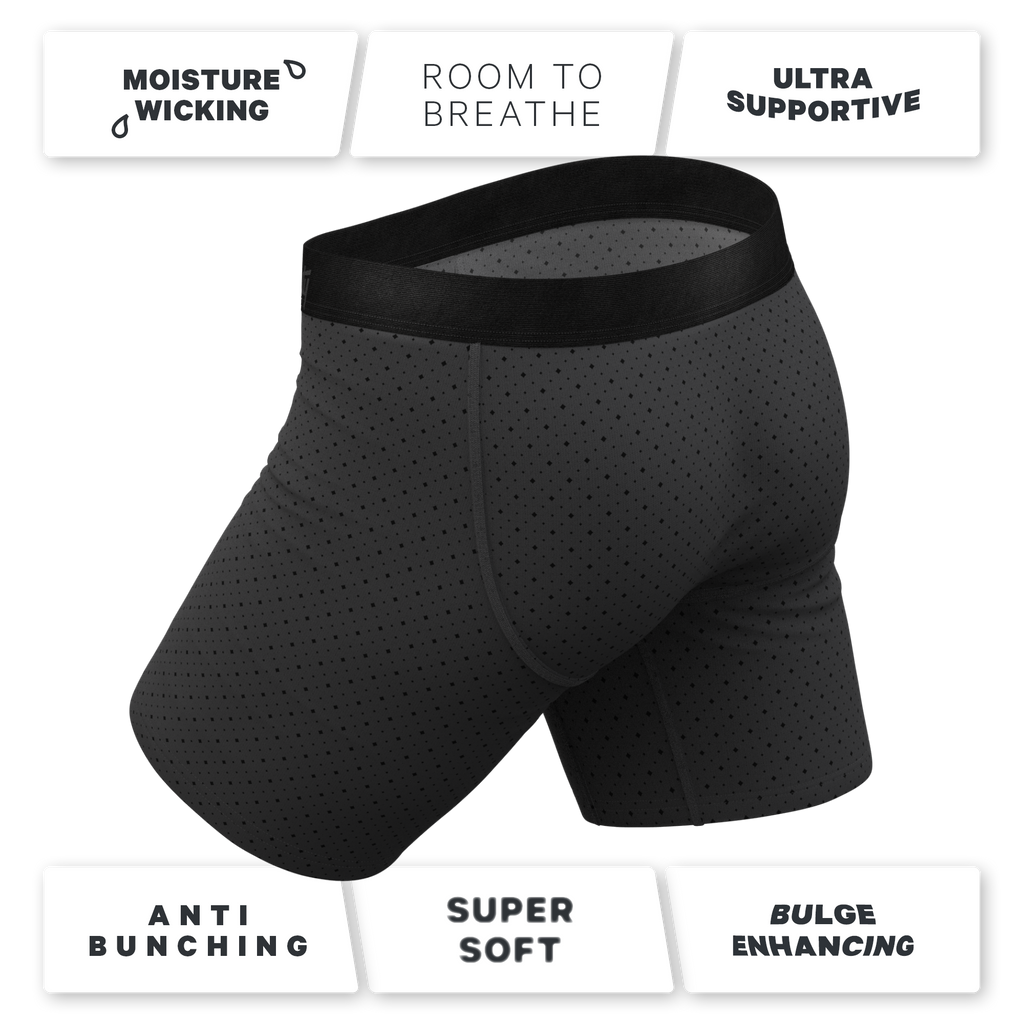 The Diamond Dog | Micro Diamonds Ball Hammock® Boxer - Long Leg - Shinesty