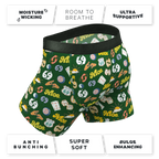 The Wine Dine & 69 | Route 69 Ball Hammock® Pouch Underwear With Fly - Shinesty