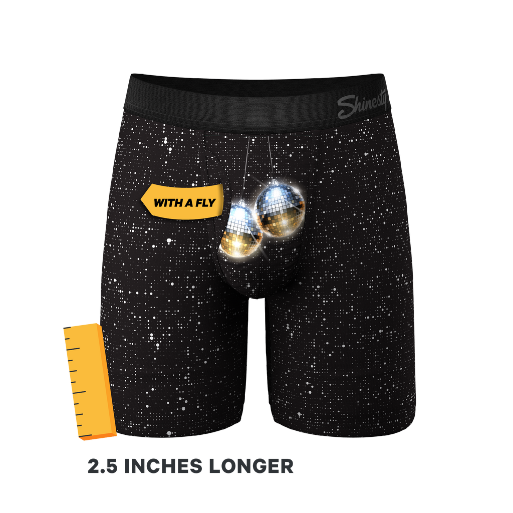 The Discotheque | Disco Ball Ball Hammock® Boxer - Long Leg - Shinesty