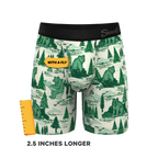 The Does A Bear | Green Toilet Bear Ball Hammock® Boxer - Long Leg - Shinesty