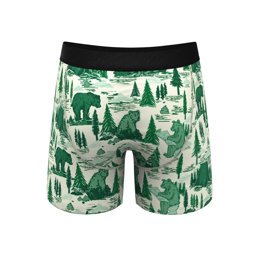 The Does A Bear | Green Toilet Bear Ball Hammock® Pouch Underwear - Shinesty