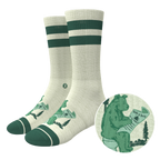 The Does A Bear | Green Toilet Bear Heel Hammock™ Crew Socks - Shinesty