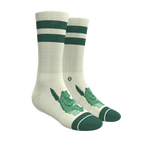 The Does A Bear | Green Toilet Bear Heel Hammock™ Crew Socks - Shinesty