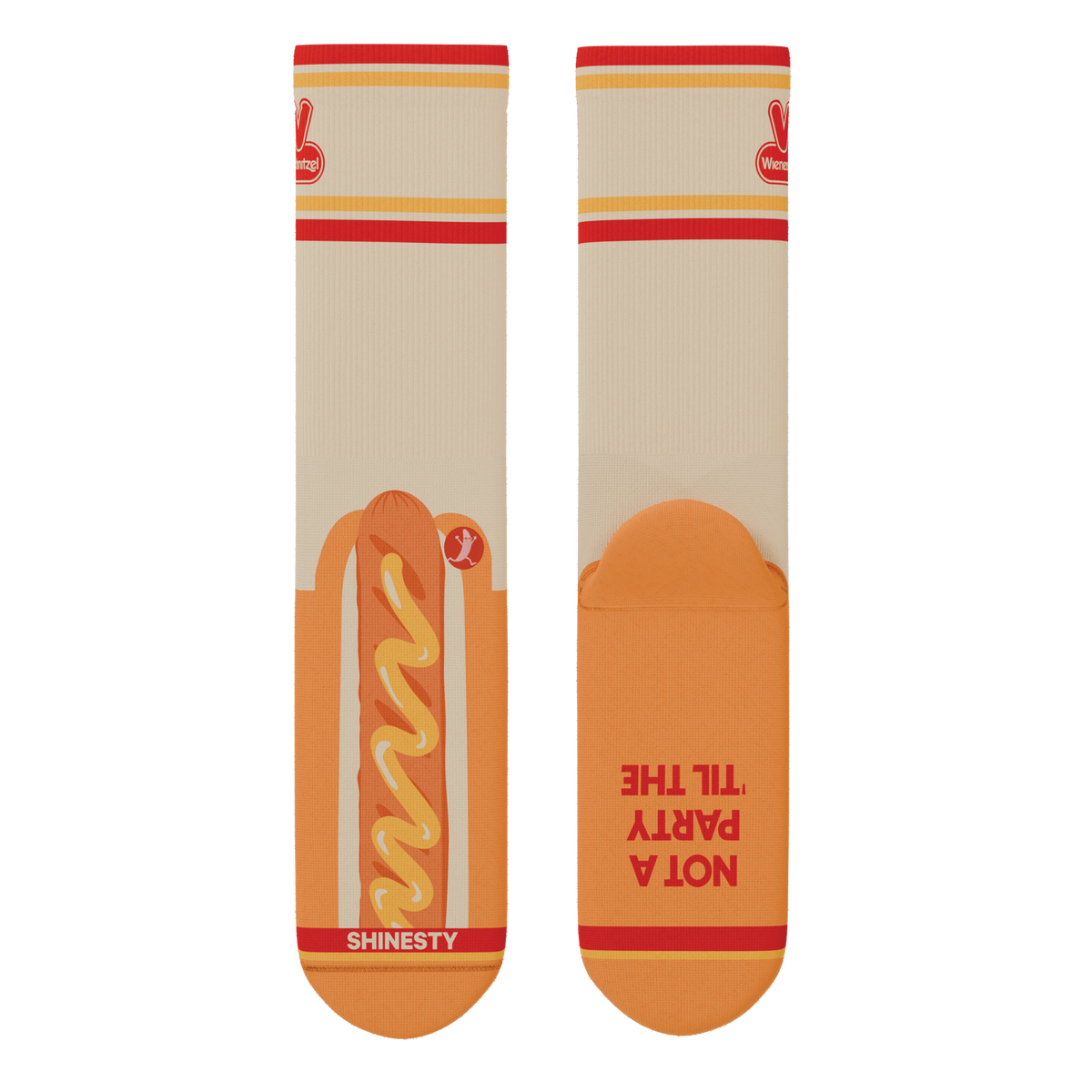 The Dog On Dog | Shinesty x Wienerschnitzel Heel Hammock™ Crew Socks - Shinesty