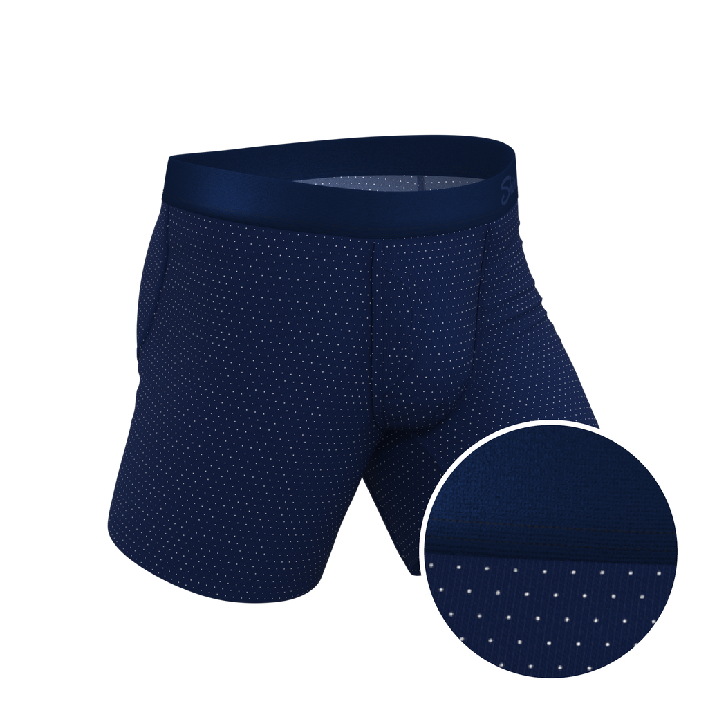 The Dot Your Thighs | Micro Dots Ball Hammock® Pouch Underwear With Fly - Shinesty