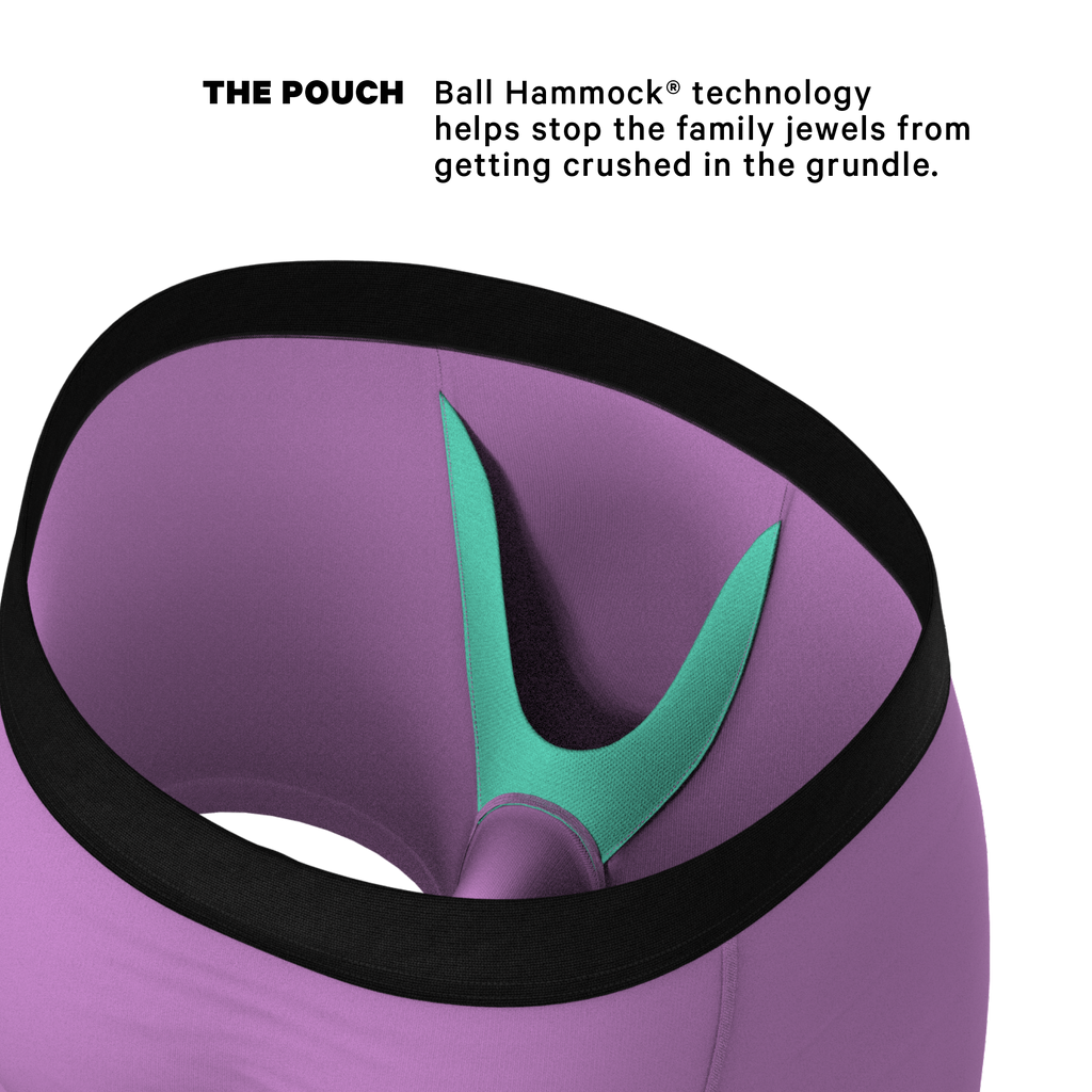 The Double Entendre | Eggplant Ball Hammock® Pouch Underwear - Shinesty