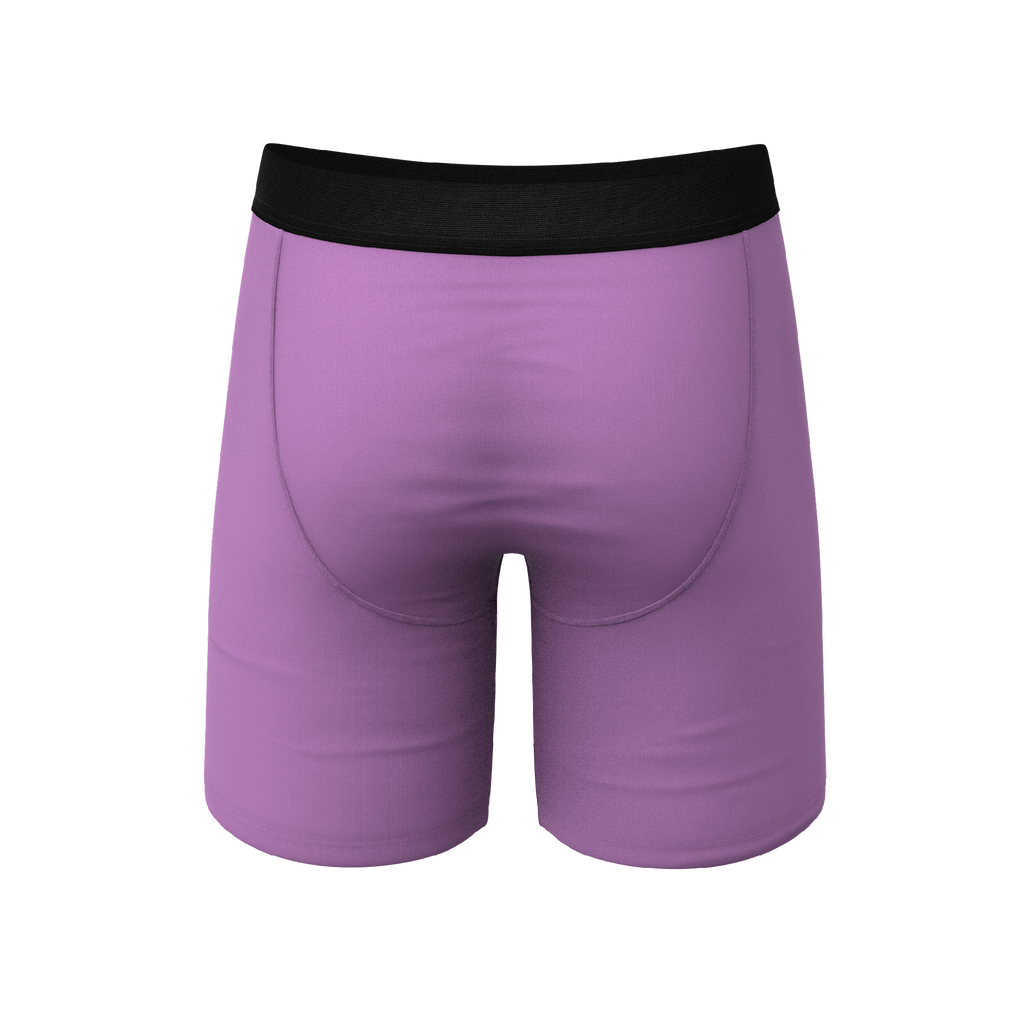 The Double Entendre | Eggplant Ball Hammock® Boxer - Long Leg - Shinesty