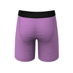 The Double Entendre | Eggplant Ball Hammock® Boxer - Long Leg - Shinesty