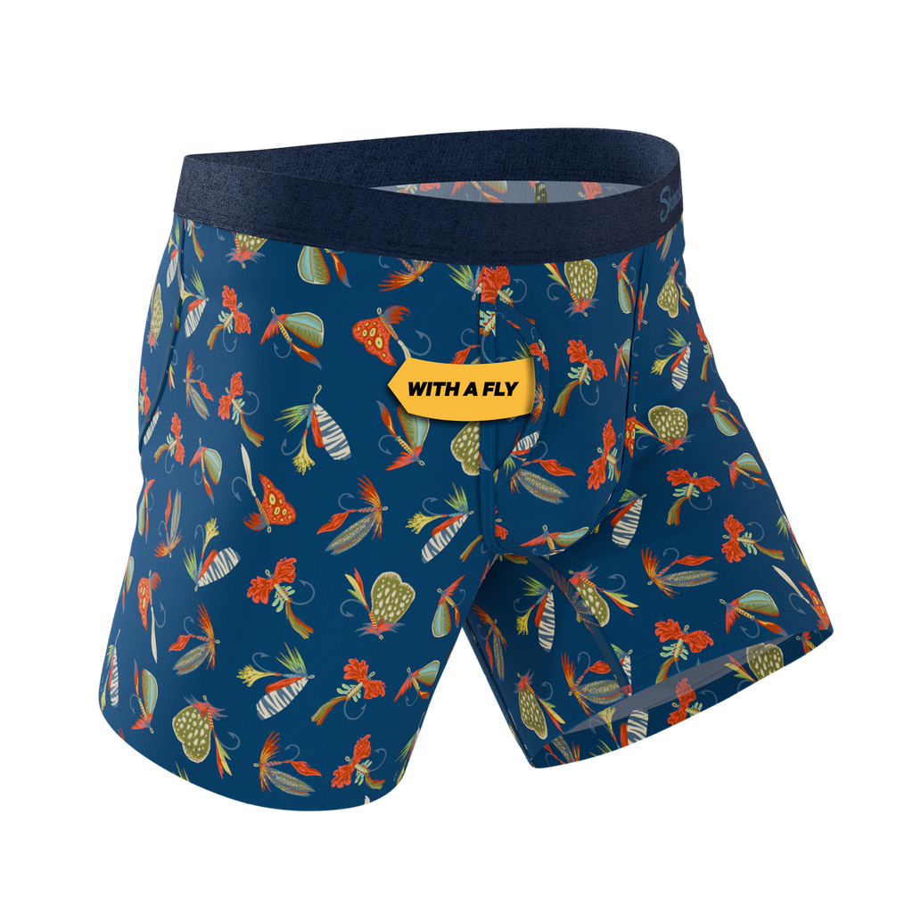 The Dry Fly | Fly Fishing Ball Hammock® Pouch Underwear With Fly - Shinesty