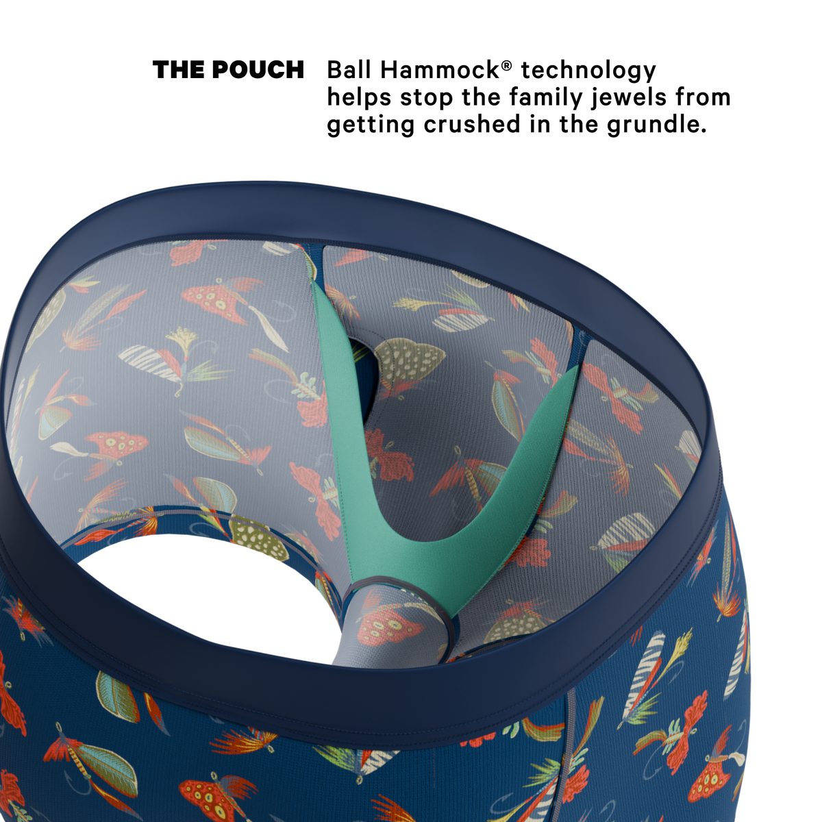 The Dry Fly | Fly Fishing Ball Hammock® Pouch Trunks Underwear - Shinesty