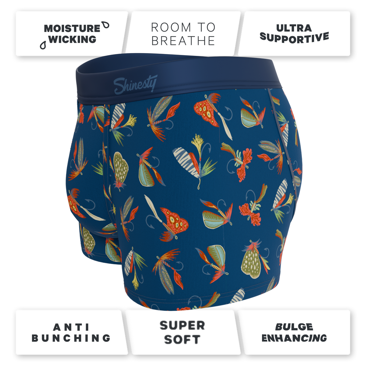 The Dry Fly | Fly Fishing Ball Hammock® Pouch Trunks Underwear - Shinesty