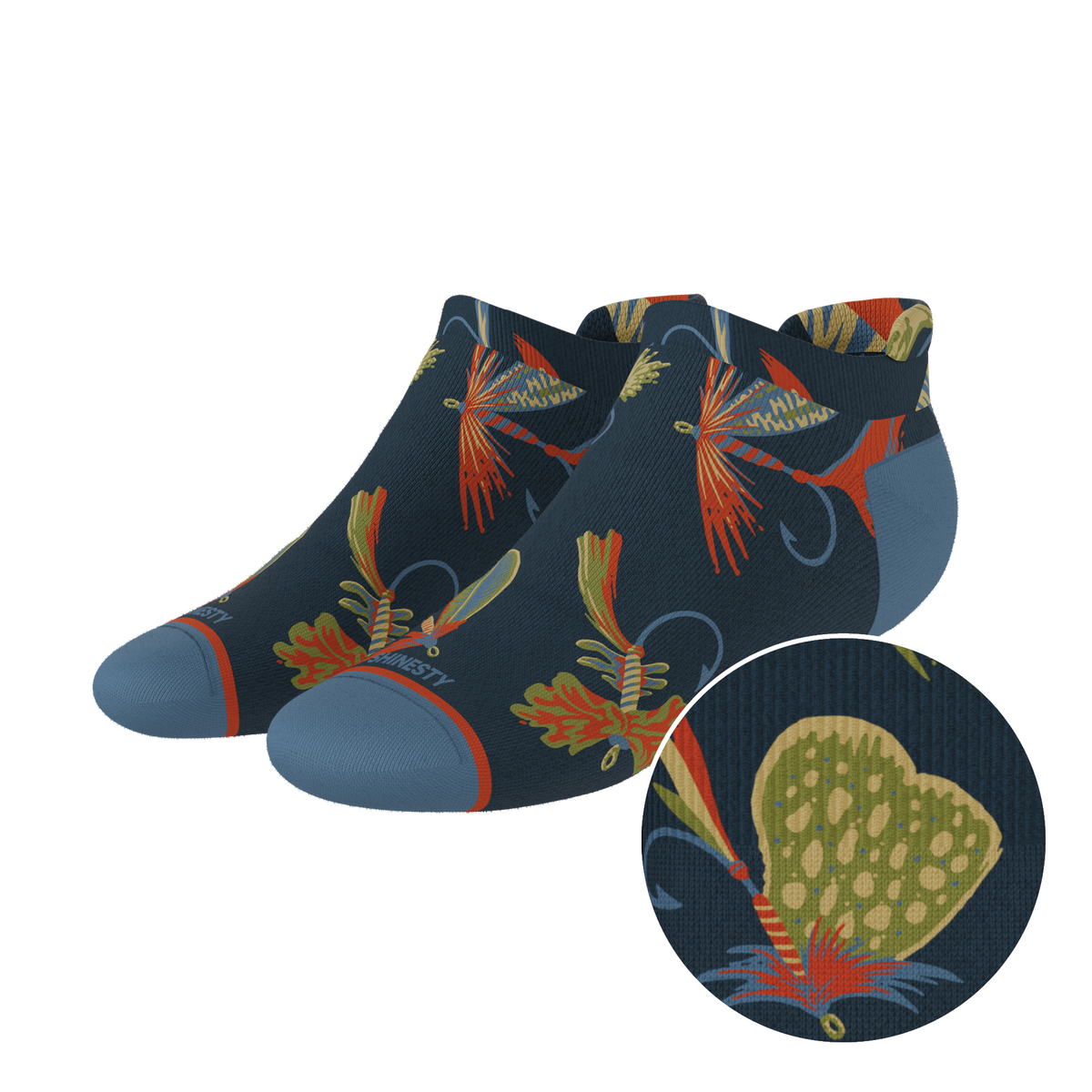 The Dry Fly | Fly Fishing Heel Hammock™ Ankle Socks - Shinesty