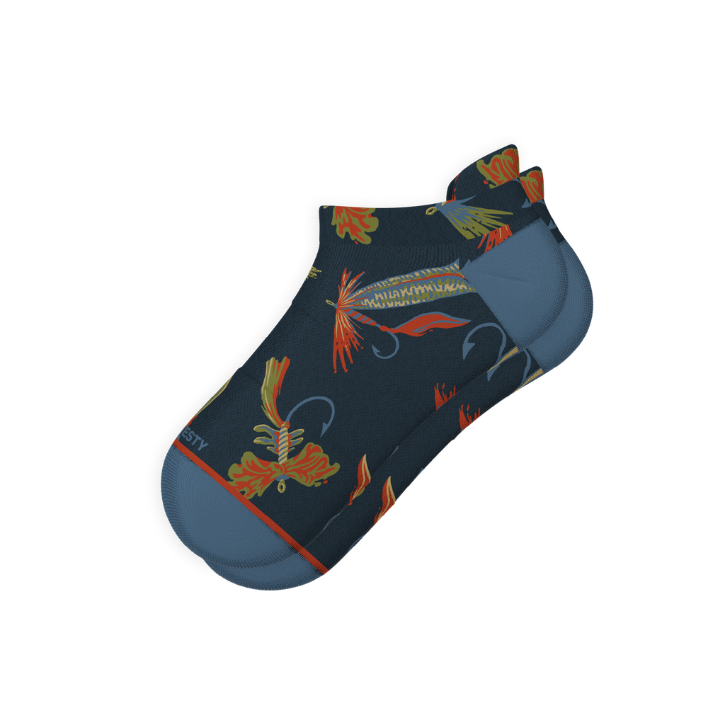 The Dry Fly | Fly Fishing Heel Hammock™ Ankle Socks - Shinesty
