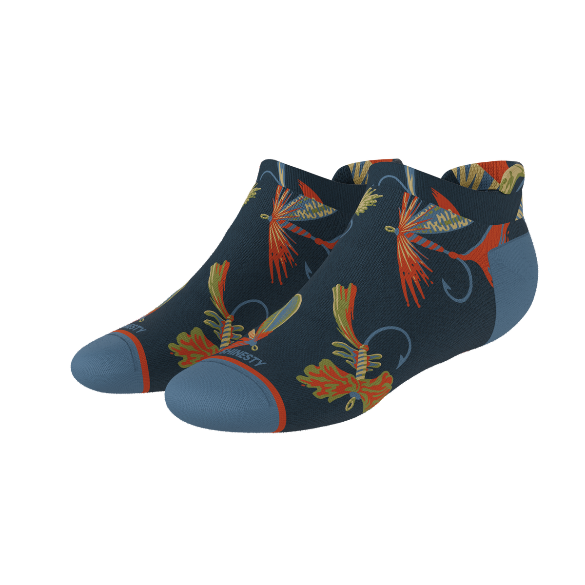 The Dry Fly | Fly Fishing Heel Hammock™ Ankle Socks - Shinesty