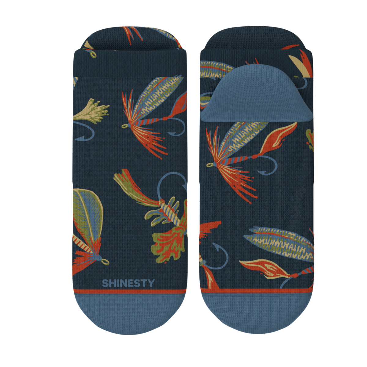 The Dry Fly | Fly Fishing Heel Hammock™ Ankle Socks - Shinesty