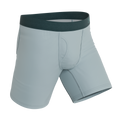 The Dry Ice | Muted Steel Blue Ball Hammock® Boxer - Long Leg - Shinesty