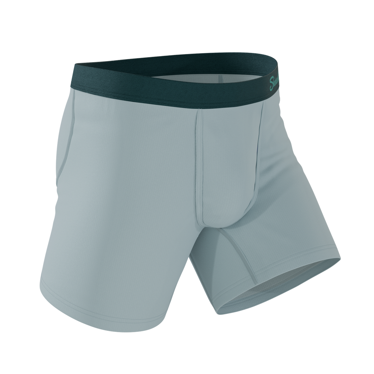 The Dry Ice | Muted Steel Blue Ball Hammock® Pouch Underwear - Shinesty