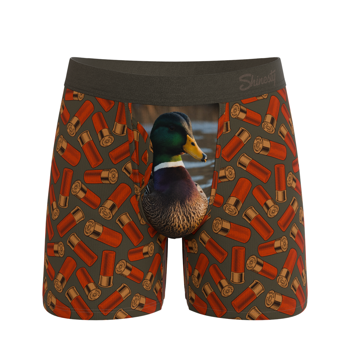 The Duck & Cover | Mallard Ball Hammock® Pouch Underwear With Fly - Shinesty