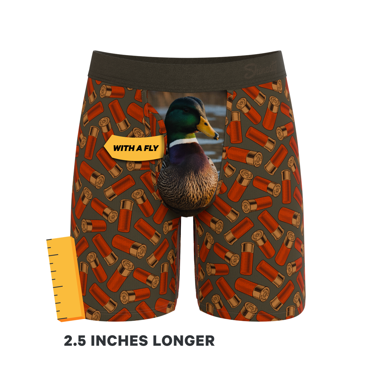 The Duck & Cover | Mallard Ball Hammock® Boxer - Long Leg - Shinesty