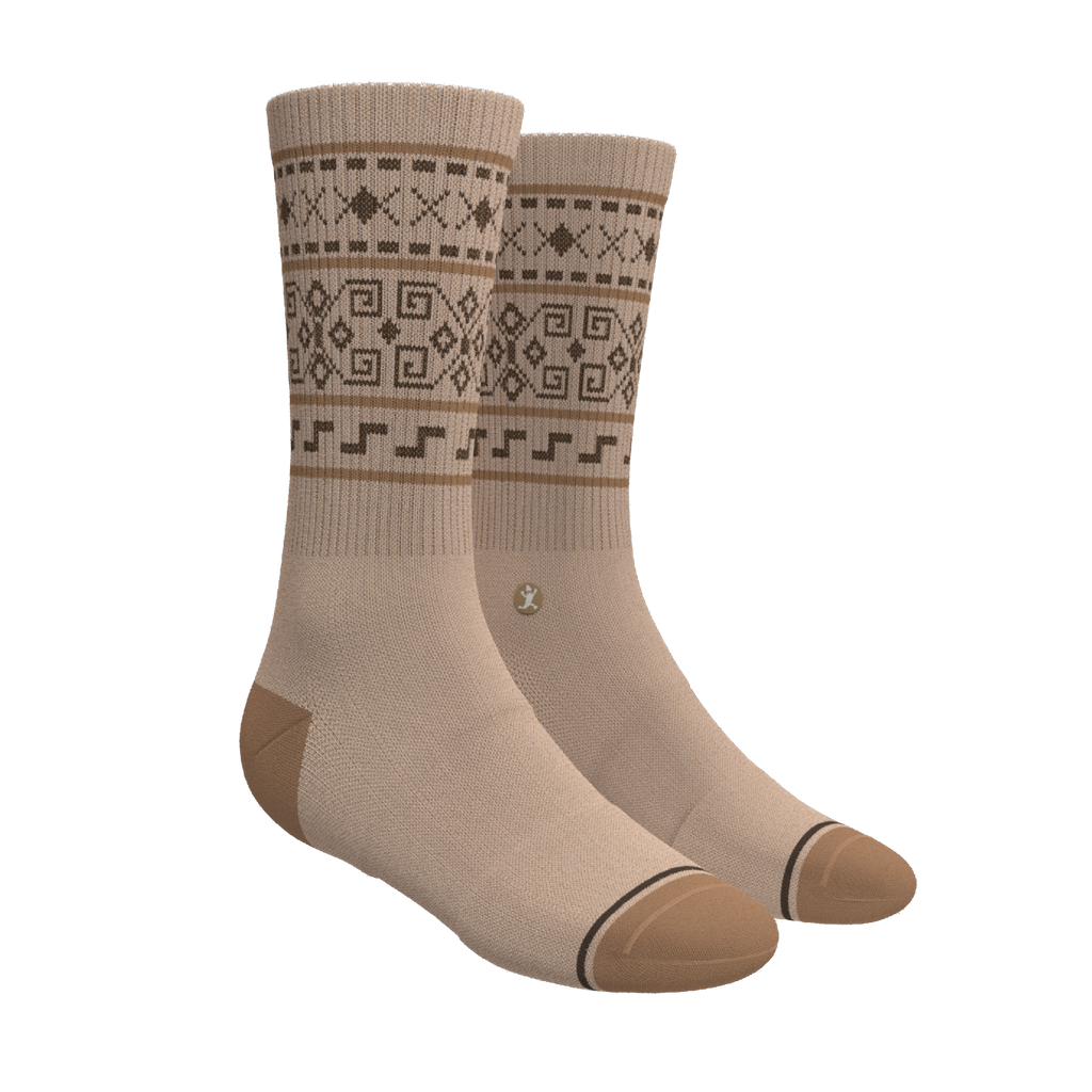 The Dude Abides | Aztec Sweater Heel Hammock™ Crew Socks - Shinesty