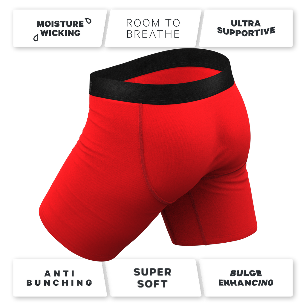 The Early Risers | Barnyard Rooster Ball Hammock® Boxer - Long Leg - Shinesty