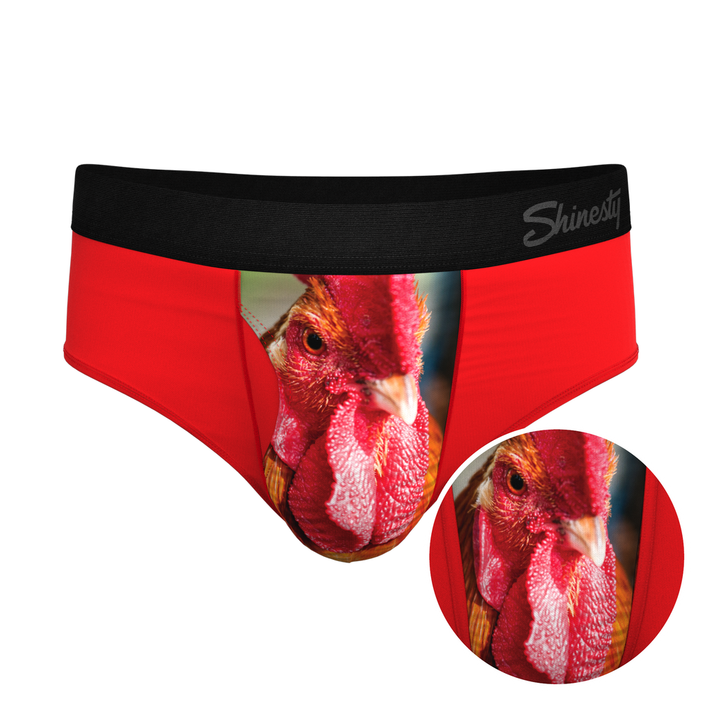 The Early Risers | Barnyard Rooster Ball Hammock® Pouch Underwear Briefs - Shinesty
