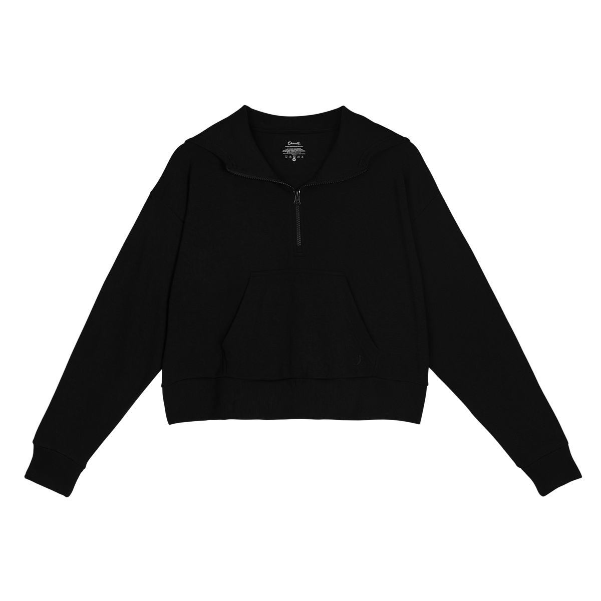 The Threat Level Midnight | Black Goldilocks™ Women’s Half Zip Lounge Hoodie - Shinesty