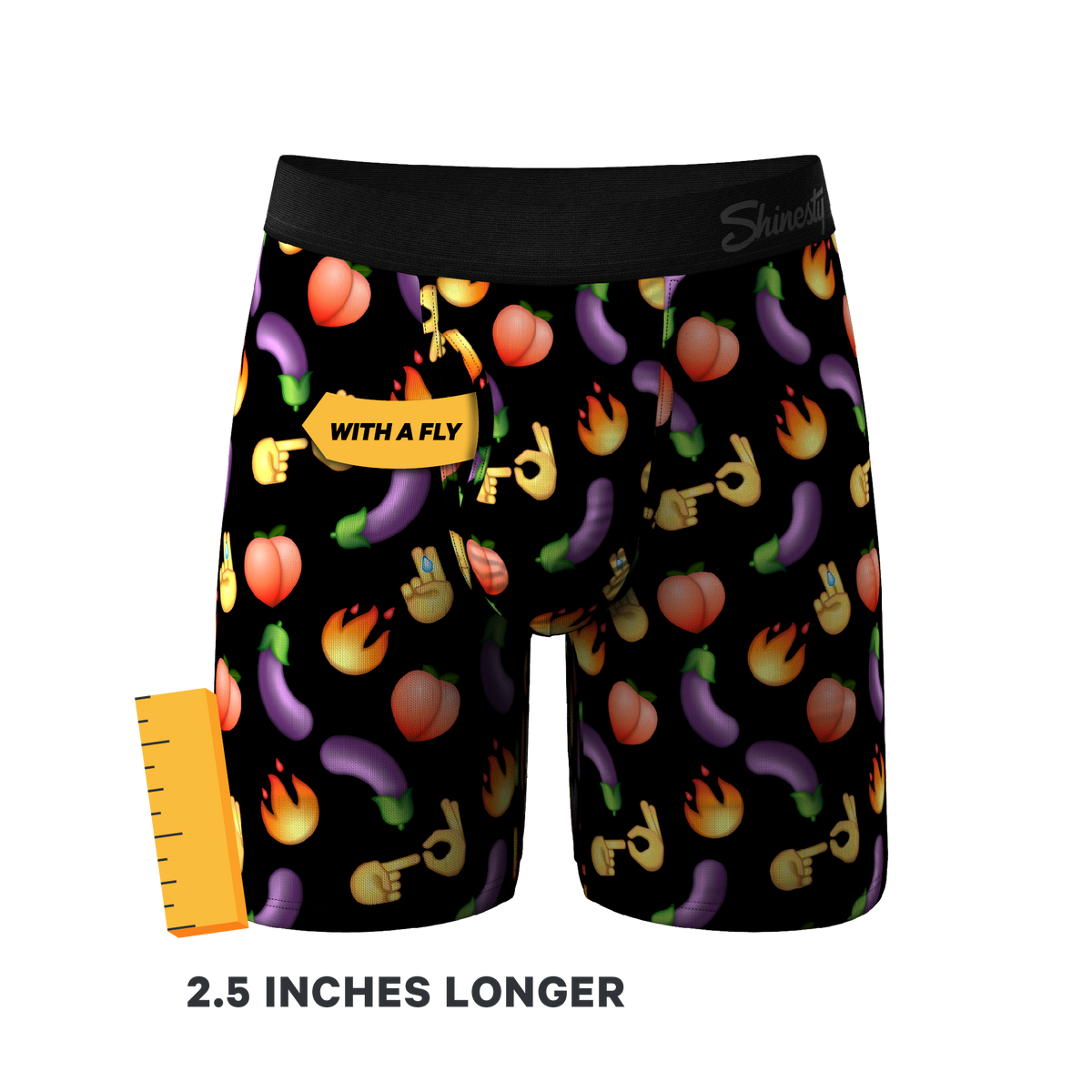 The Emoji After Party | Emoji Ball Hammock® Boxer - Long Leg - Shinesty