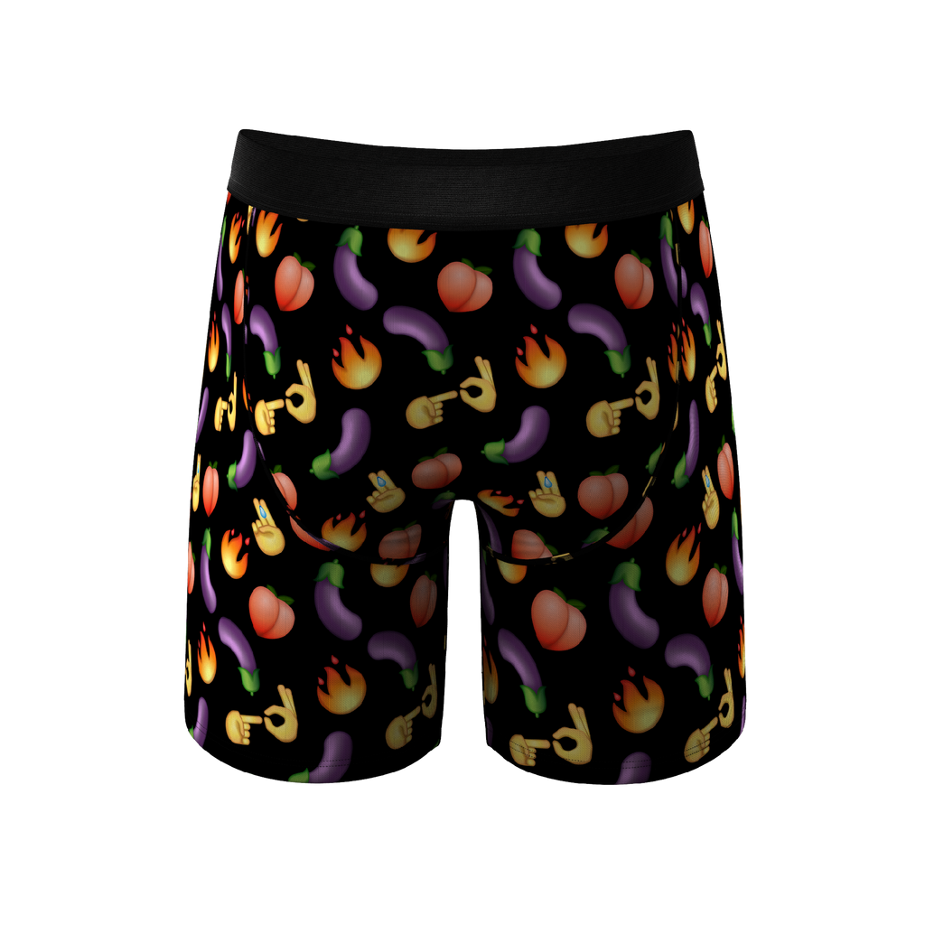 The Emoji After Party | Emoji Ball Hammock® Boxer - Long Leg - Shinesty